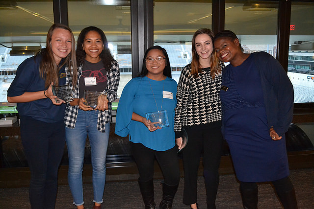 Team Leader Group of the Year: Celine Apollon, Elizabeth Balinao, Taylor Poole, & Nicole Schuster