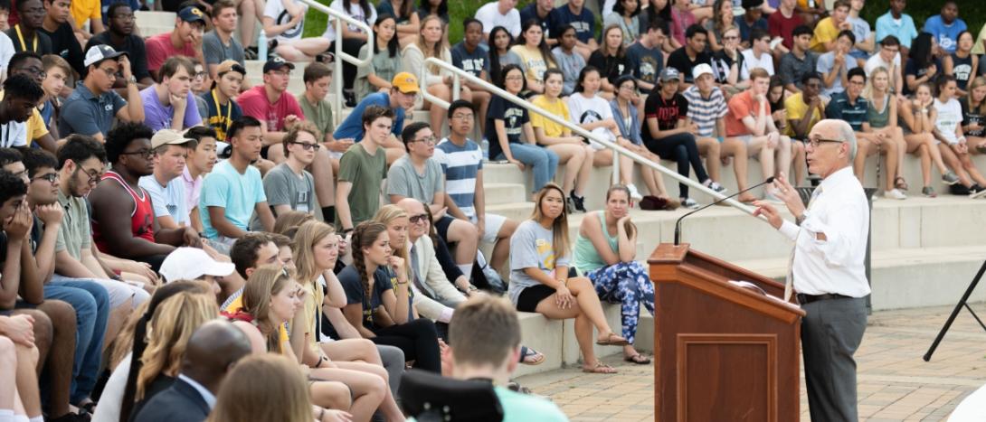 Provost Bras address summer session students